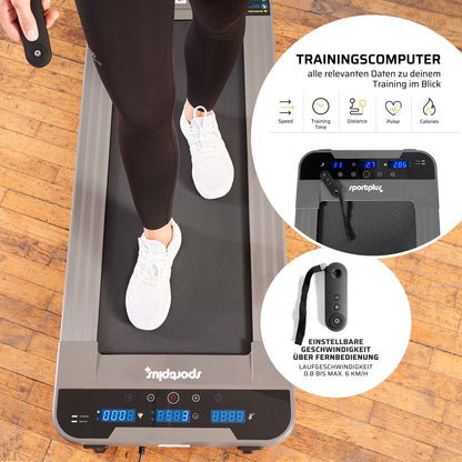 Sportplus Laufband Walkingpad Treadmill Heimtrainer Geh-/ Lauftraining 0,8-6Km/H